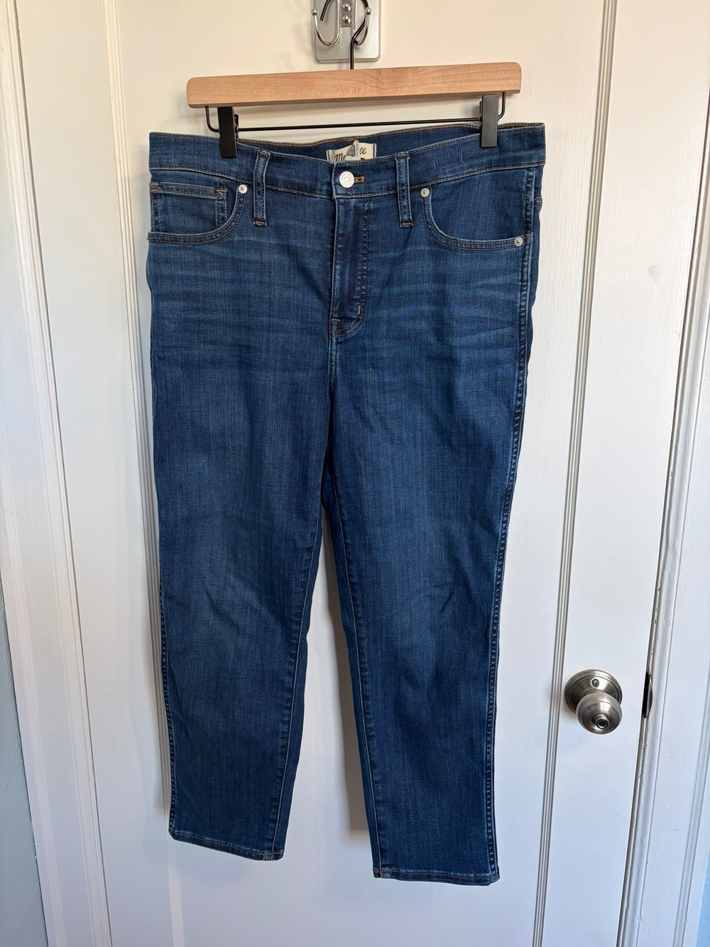 Madewell Petite Stovepipe Jeans Women's 30P Medium Wash High Rise